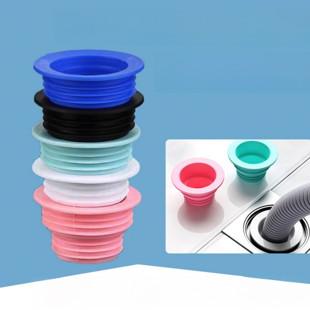 유연한 실리콘 세탁실 하수구 벌레차단 캡 배수구 구악취 구마개 하수도 트랩 냄새 제거 차단 벌레 날파리 베란다 악취 세탁기 역류 방지 뚜껑 하수도 배수관 호스 연결 710원