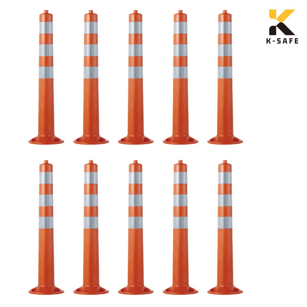 케이세이프 국산 일반대형 차선규제봉 1세트(10개), 일반대형-주황색(10ea) 153,500원
