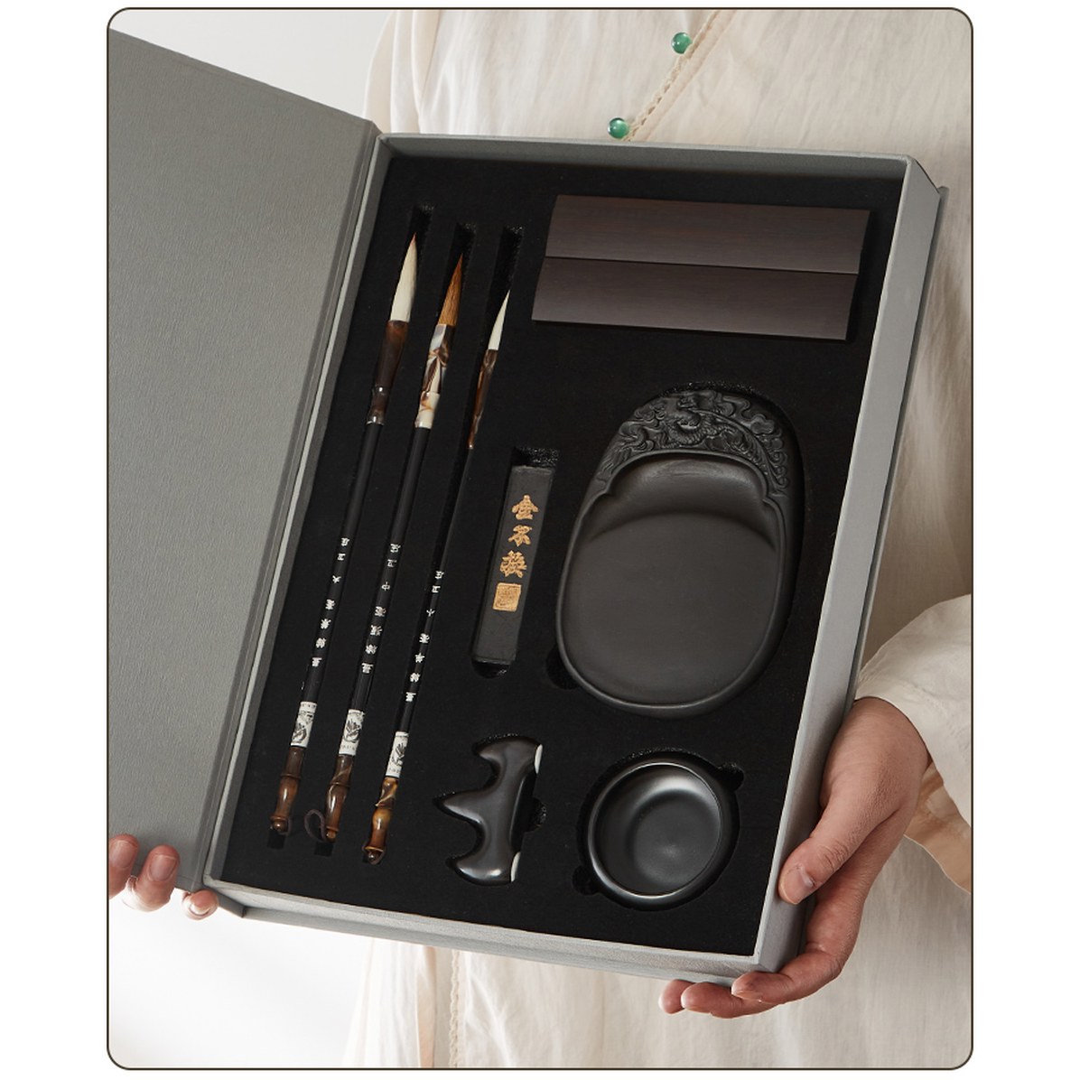 9종 서예 풀 세트 먹 글씨 지필묵연 용 물로쓰는화선지 붓 벼루 37,400원