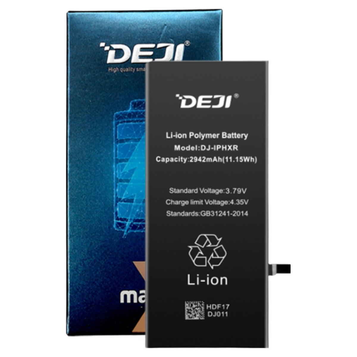 DEJI 아이폰XR 배터리 (iPhone XR Battery) 표준용량 (수리키트 포함)  뎃지 아이폰배터리 - DEJI한국총판 27,500원