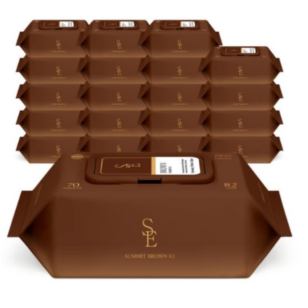 82g고평량 써밋 브라운 20팩 캡형 엠보 70매 아기물티슈 30,100원