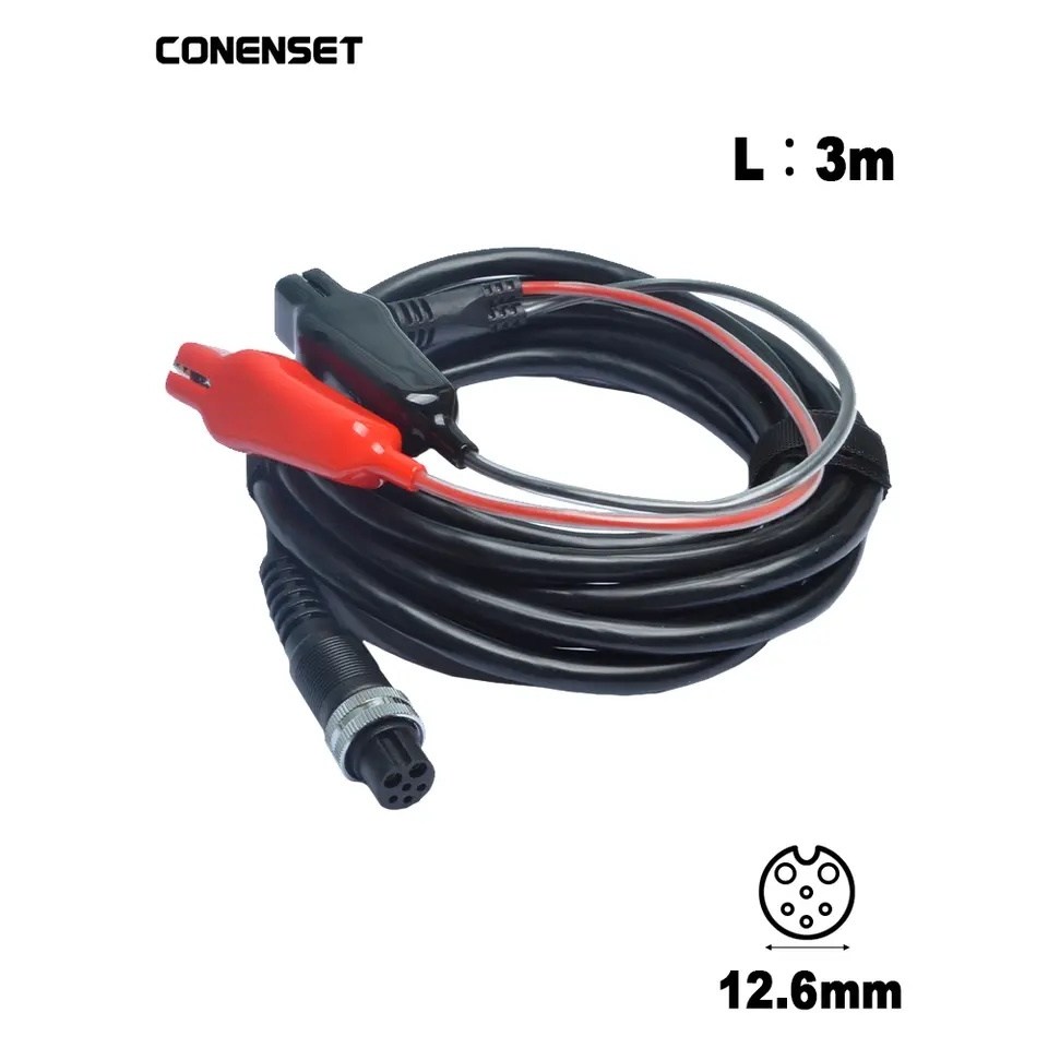 3m 시마노 6핀 전동릴 밧데리 연결선 전동릴 연결 케이블 블랙 21,500원