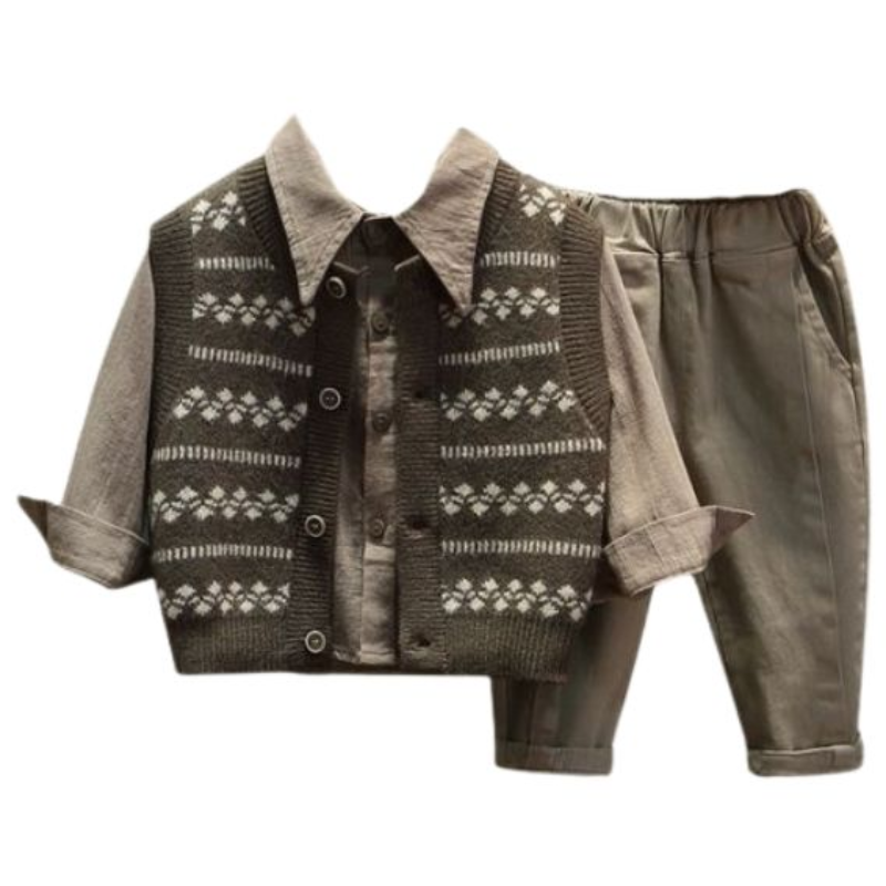 상상키즈 스윗하준 셔츠 바지 니트조끼 3종 남아 39,980원