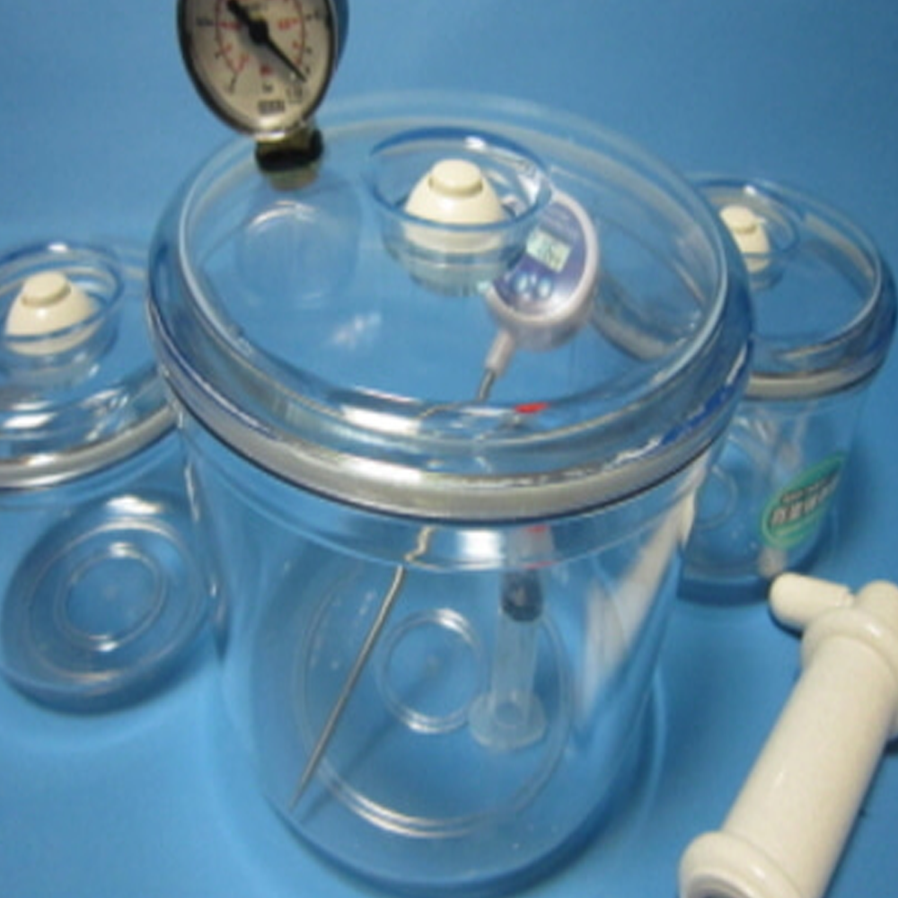 (사이언스마켓)압력계달린진공용기A형(진공용기3개세트) 77,000원