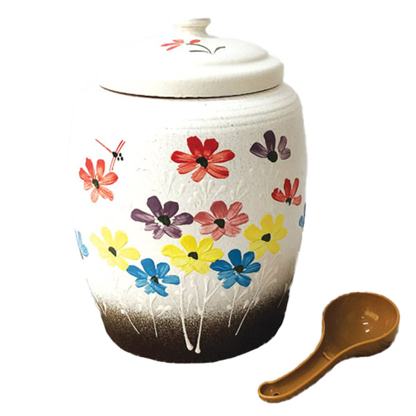 파울러스 여주 황토 쌀항아리 10kg + 쌀바가지 세트 42,000원