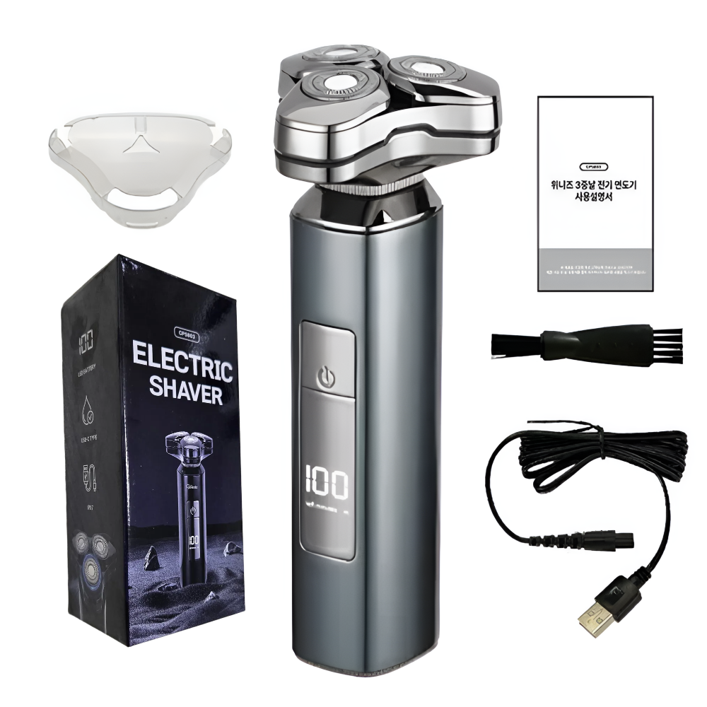 POLIIN 전기 면도기 완전 방수 IPX7등급 남자 전동 면도기 CP5803, 토브 블루그레이 26,900원