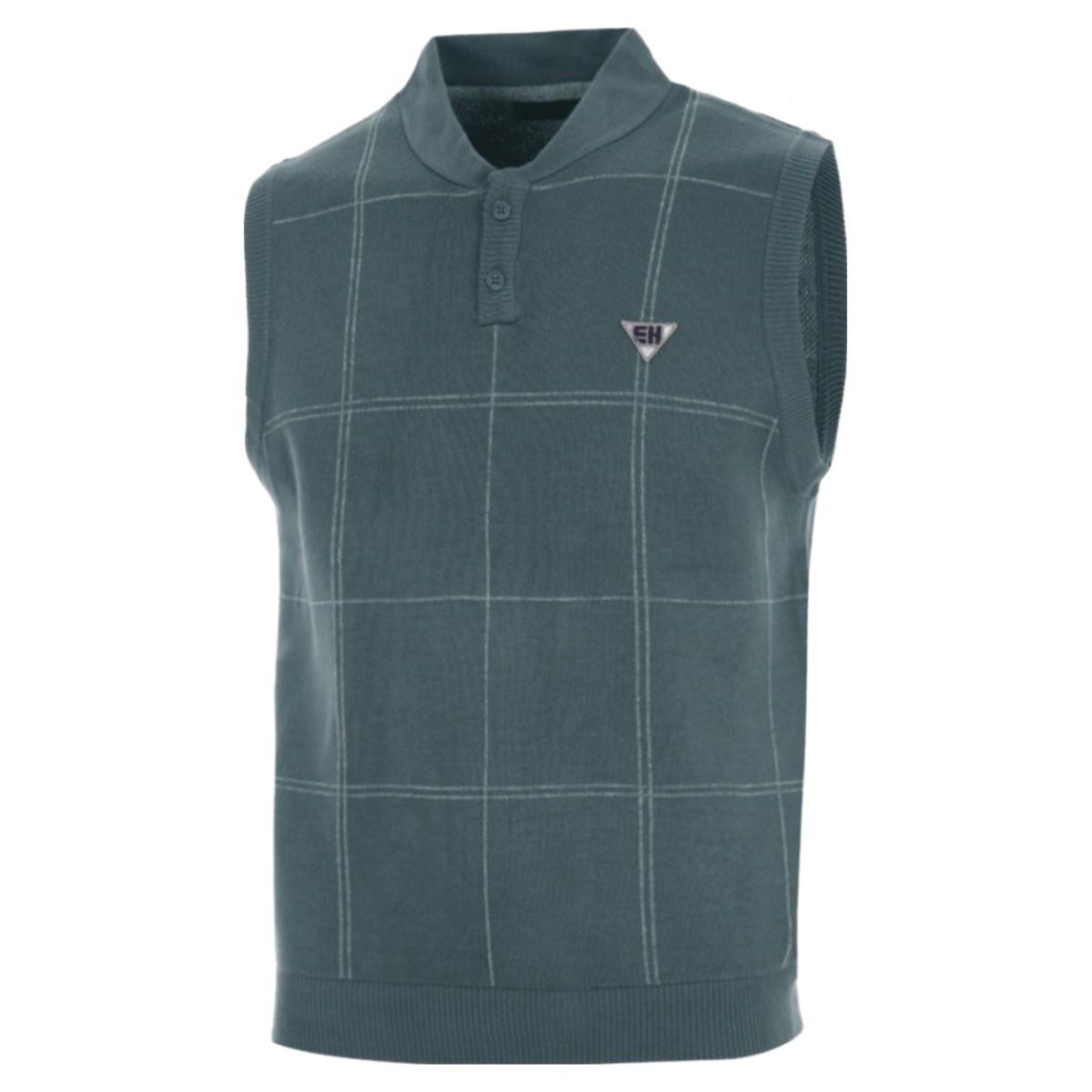 엘르 남성 윈도우 체크 투버튼 조끼 69406 42,000원