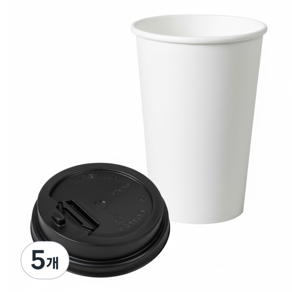 [종이컵 뚜껑세트 100P]13온스 390ml 카페 사무실 고급 테이크아웃 일회용컵, 5개, 100개입 55,000원