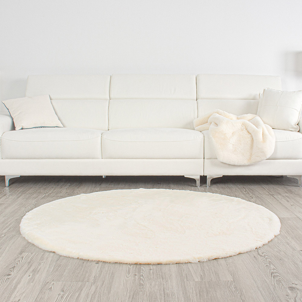 리빙엠 원형 러그 양털 워셔블 겨울 양모 대형 거실 카페트 XL 170x170cm 38,900원