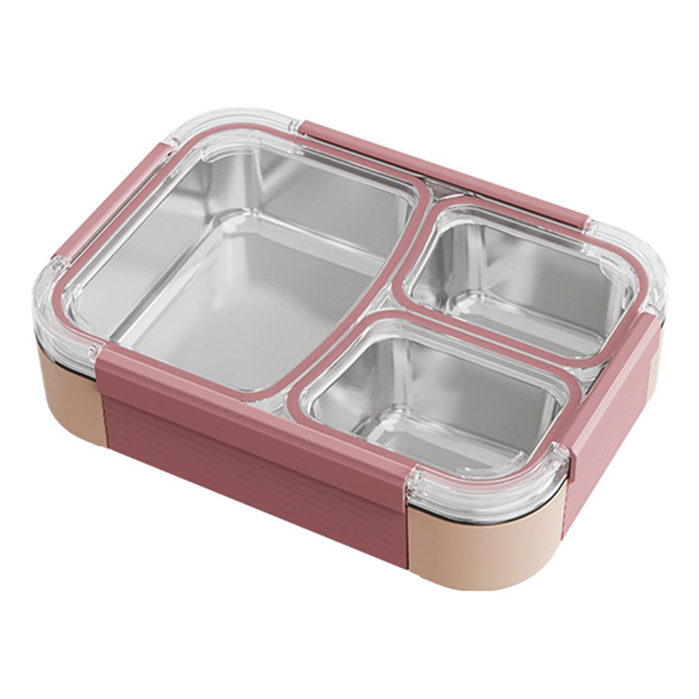 모노리브 무연마제 밀폐 도시락 세트 새지 않는 스텐 도시락, 보냉가방 포함, 1세트, 3구 핑크+보냉가방 21,900원