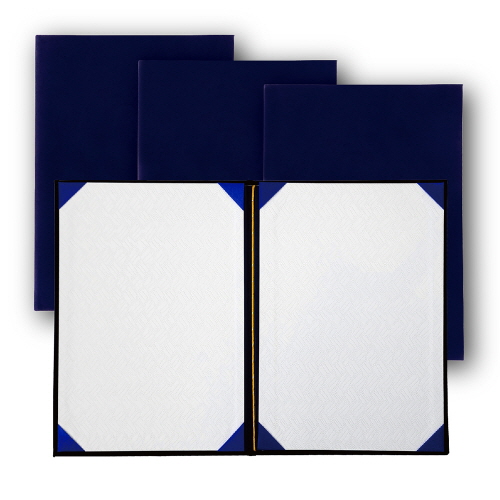 우단 상장케이스 A4 군청색, 4권 12,000원