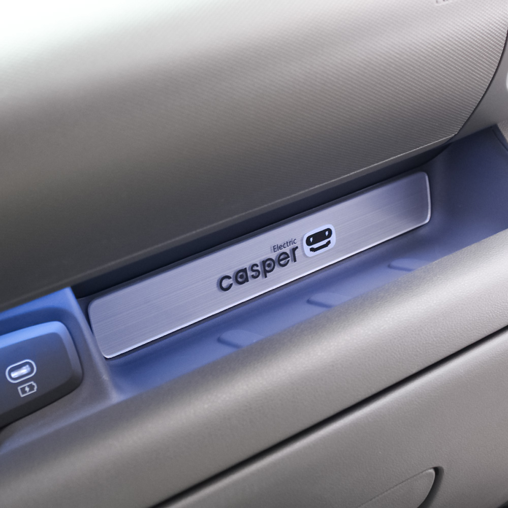 영카클럽 캐스퍼 일렉트릭 호환 대시보드 수납함 포인트 헤어라인 아크릴 몰딩 EV 차량 용품, 헤어라인실버, 기타 18,500원