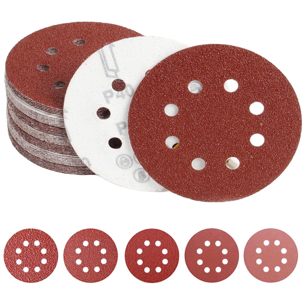ITL 원형 사포 샌드페이퍼 2인치 3인치 4인치 5인치 6인치, 5종 50P 9,900원