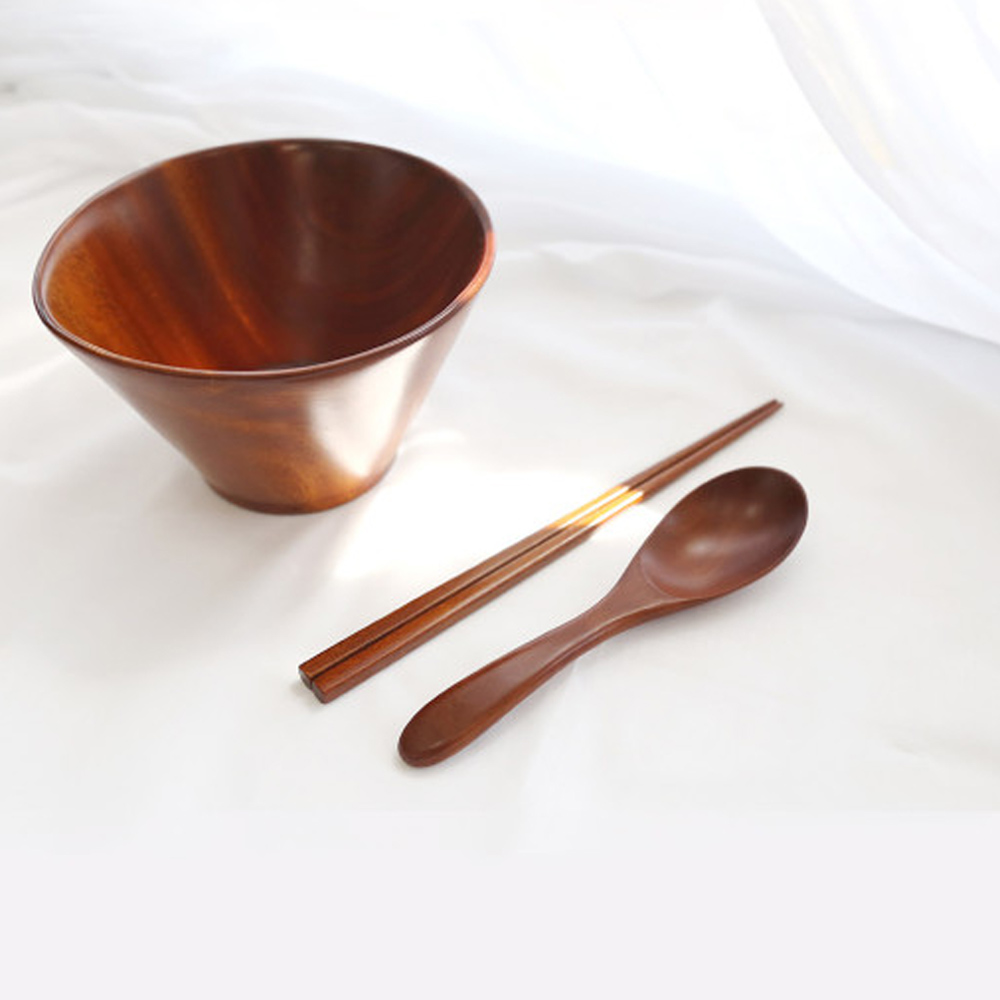 인현공방 옻칠 베이직 나무 우동수저 1인 선물세트 98,000원
