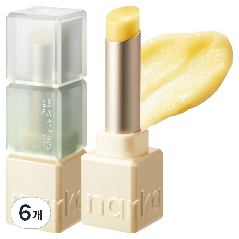 나르카 슈가 러빙 립 소르베 밤, 6개, 4.5g, 00 레몬 마멀레이드 80,400원
