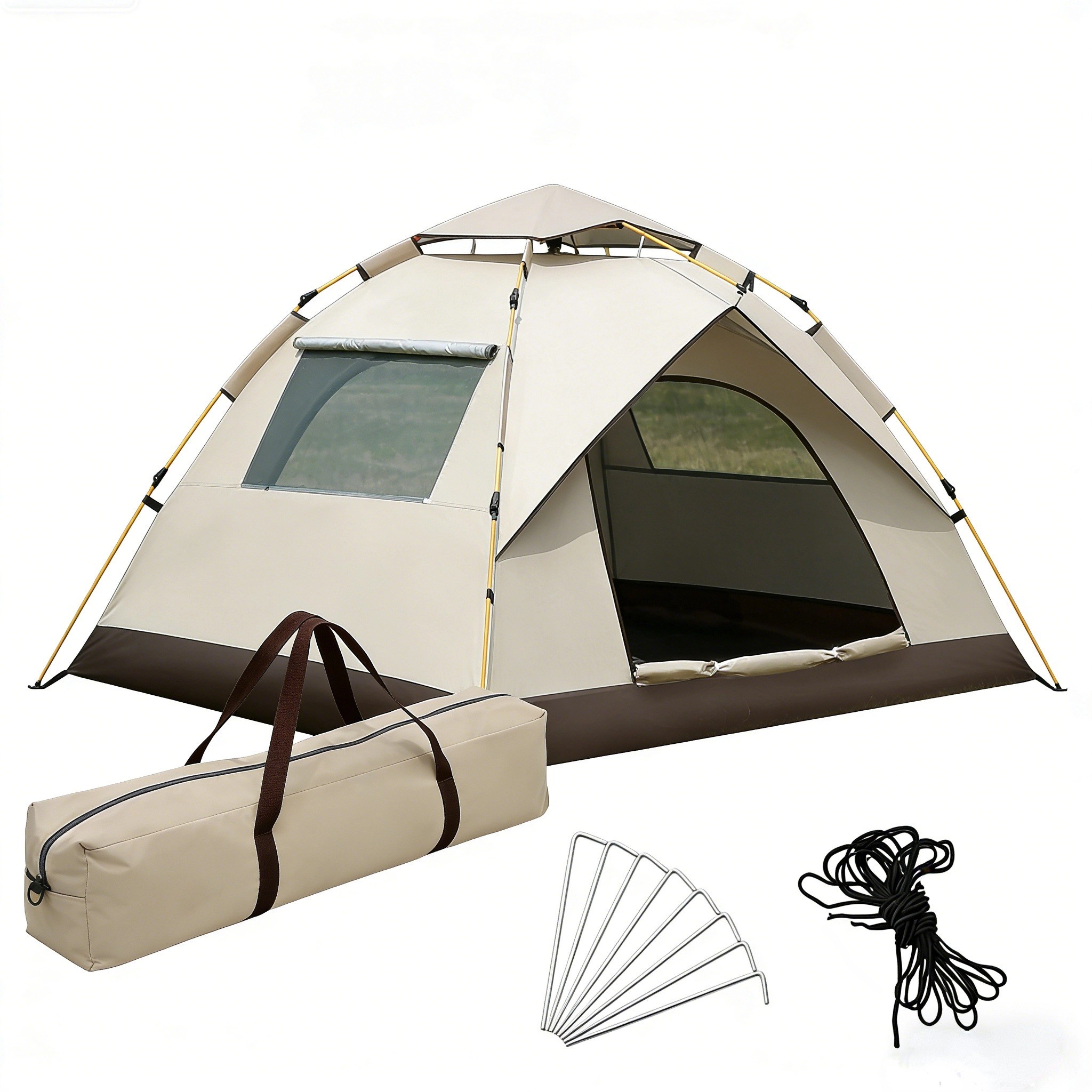 자외선차단 원터치 자동 텐트 2-4인 가족 캠핑 그늘막 텐트 초간편 설치 42,400원