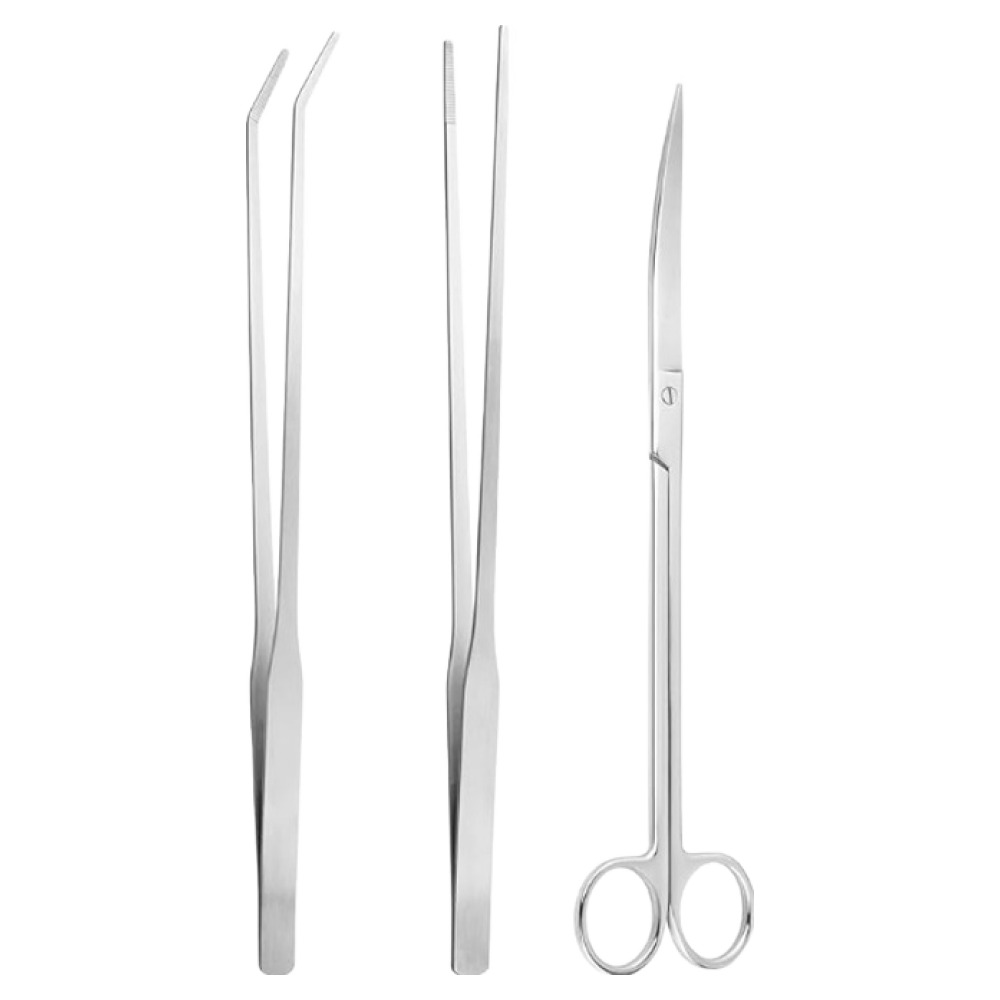 레몽크리프 수족관 조경 스텐 핀셋 가위 도구 3종 세트, 1세트, 현재가 10,890원