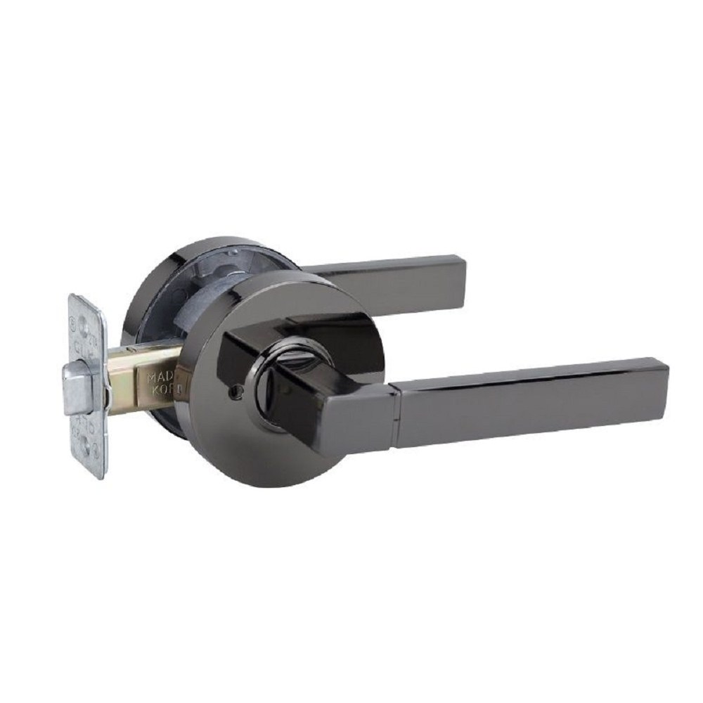 100% 국산 항균 녹 변색없는 흑진주도금 K601EB 방문손잡이 문고리 레버 도어락, 1개, 버튼형 12,500원