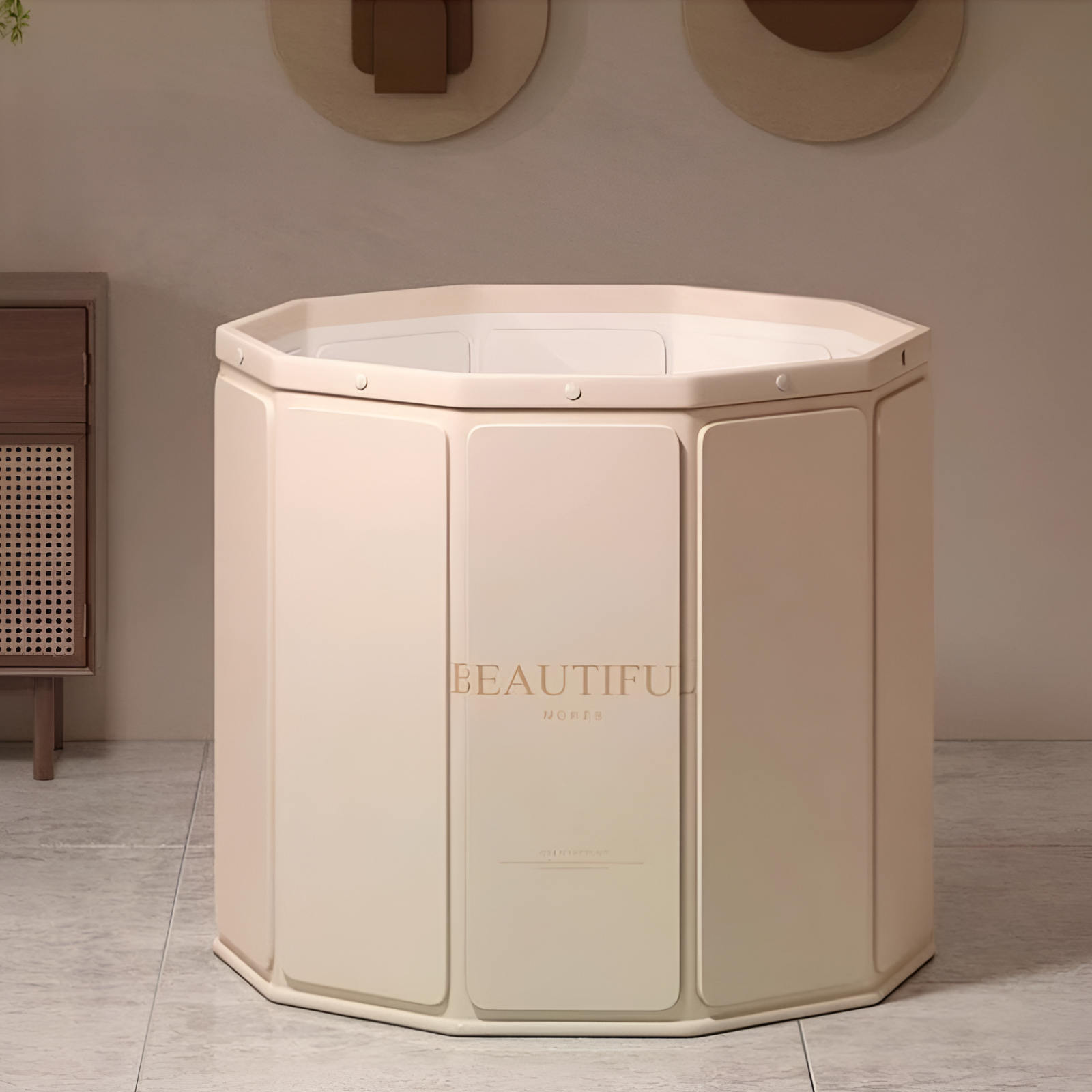 아르토 3세대 접이식 반신욕조, 1개, 샴페인 연핑크 28,800원