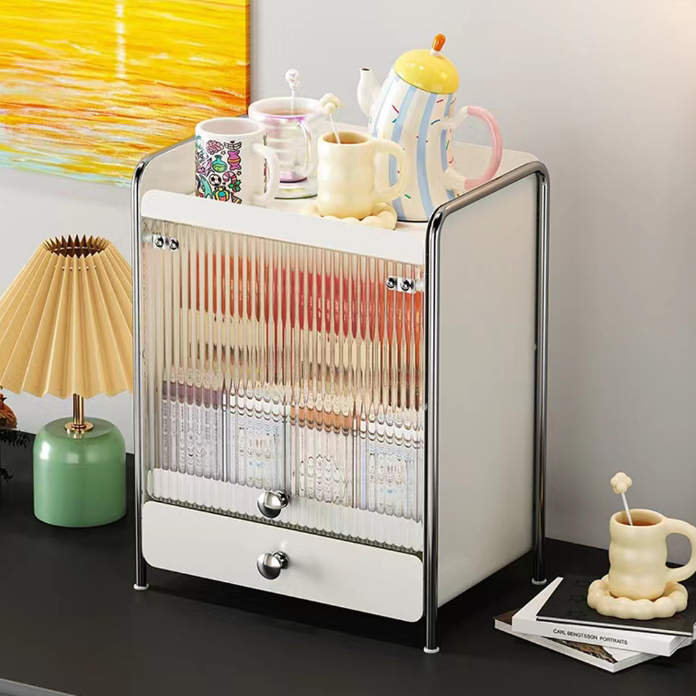 21세기트랜드 2단 반투명도어 다용도 슬라이딩 주방 정리함, 화이트, 1개 49,800원