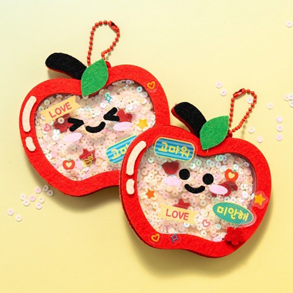 (민화) 사과데이 펠트 쉐이커 만들기 1개, 1개, 사과데이 펠트 쉐이커 S2500370 3,200원