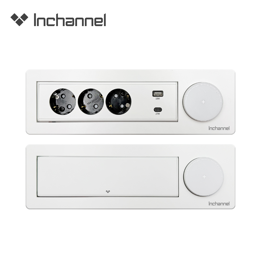 인채널 빌트인콘센트 초고속 무선충전 C타입 회전콘센트 맥세이프 플랫소재 가구매립 아일랜드 112,700원