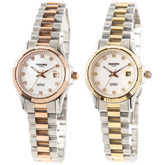 renoma 레노마 오토매틱 로즈골드 콤비 여성 메탈시계 RE325L 120,000원