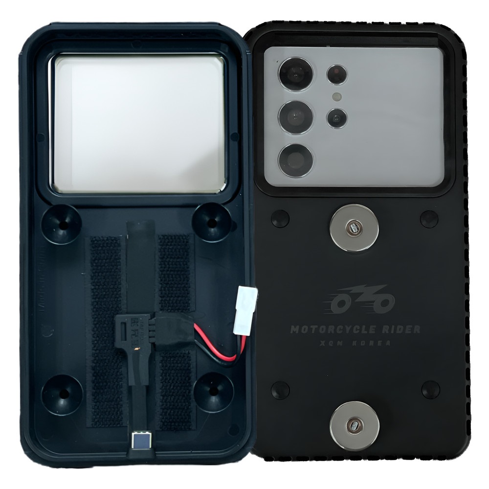 오토바이 고속충전 자석 방한 열선 방수 케이스 전기종호환 배달대행 방수팩 거치대 딱판 찍판 열선추가 가능 28,600원