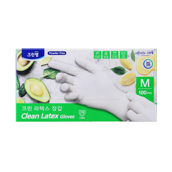 크린랩 라텍스장갑 화이트 중 100매, 화이트, 1세트 9,500원