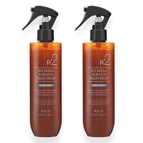라입 R2 노워시 케라틴 헤어 트리트먼트 오션블루, 2개, 250ml 15,900원