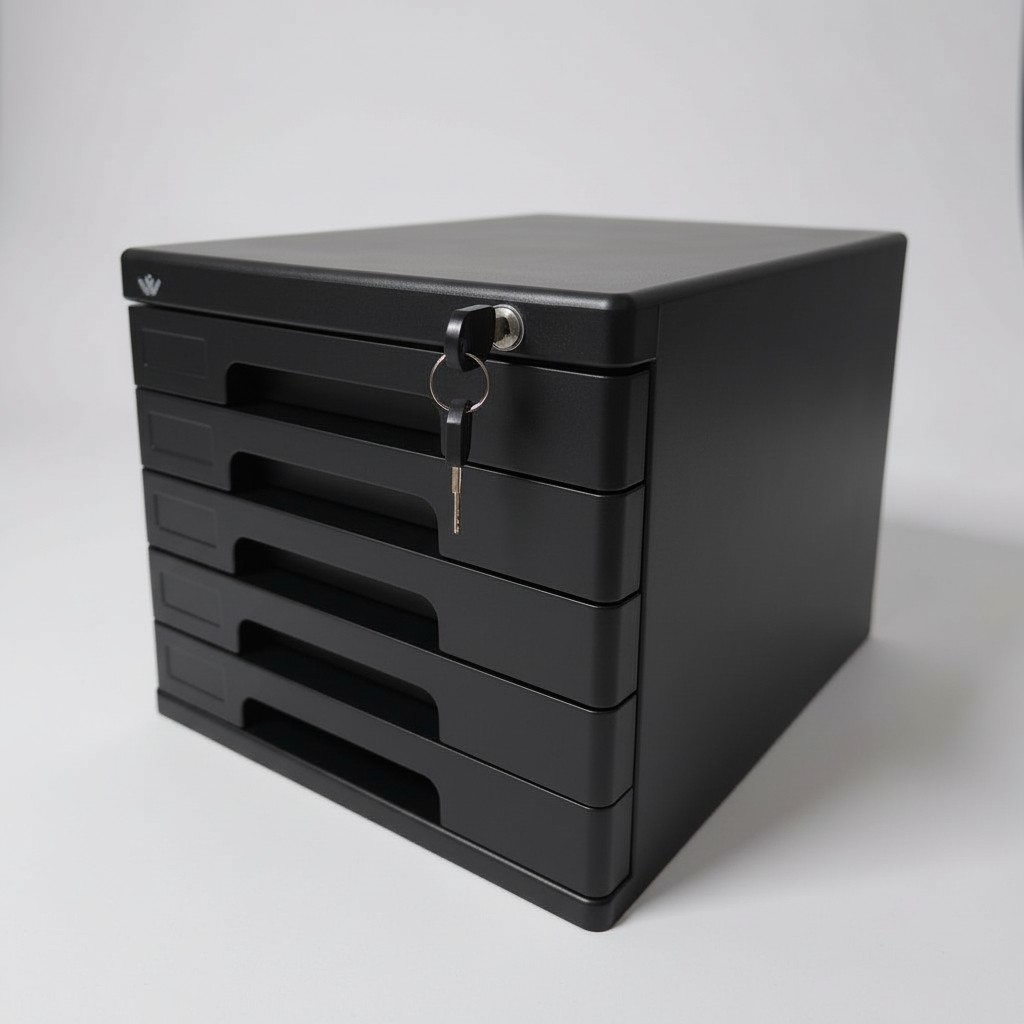 그린트리 사무실 5단 잠금장치 서류 정리함, 5단, 블랙 38,900원