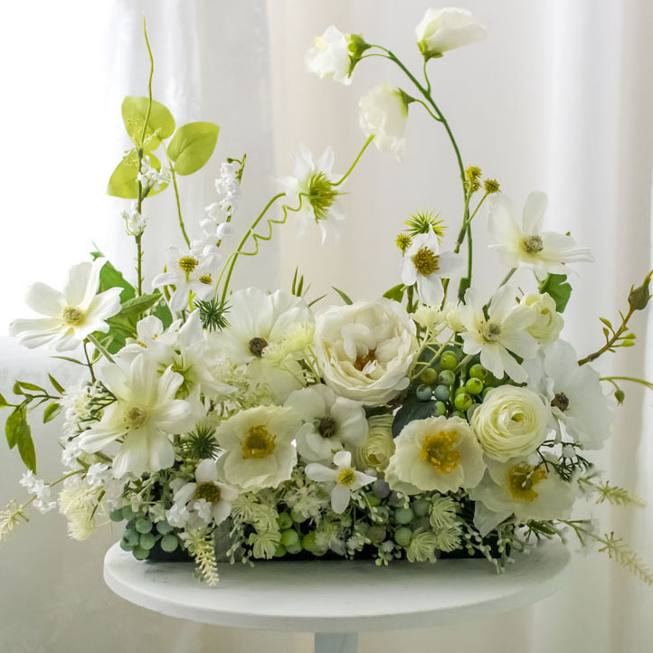 둔떼 [구매] 조화 테이블 센터피스 돌상 웨딩 환갑, 1개, 현재가 48,000원