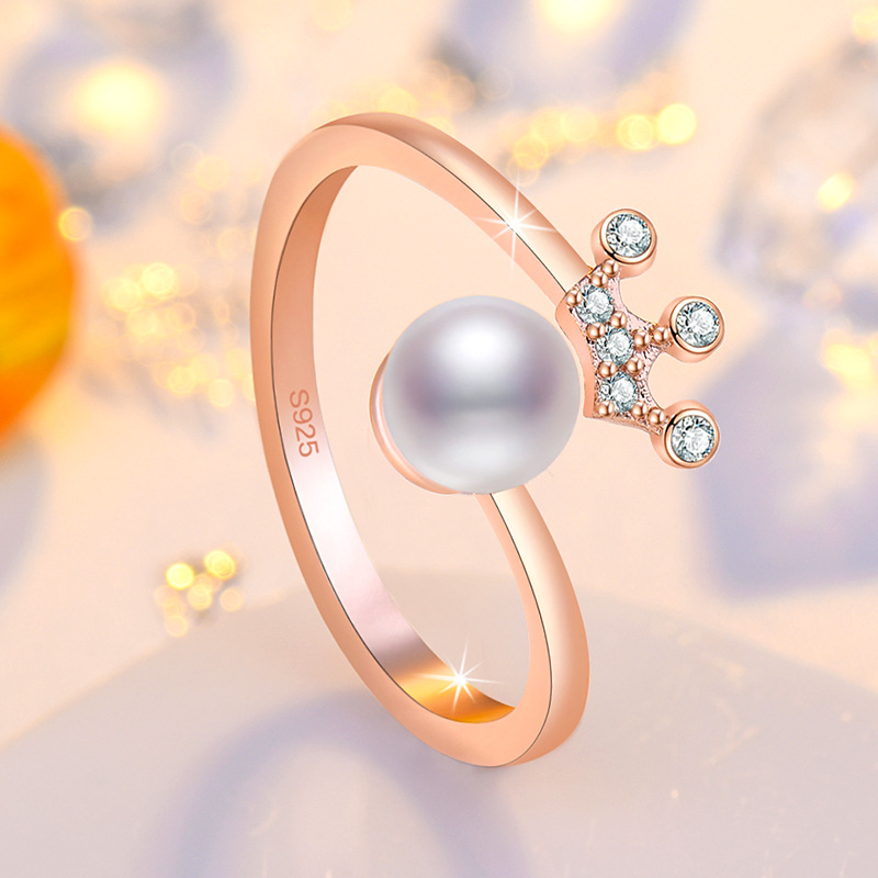 비아워게스트 여성용 심플 진주 오픈 링 10,900원