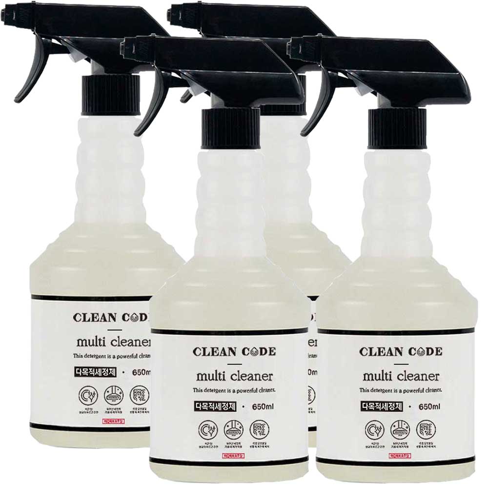 초강력 오븐 기름때 제거제 주방 후드 청소 인덕션 가스레인지 기름 찌든때 닦는 세정제, 4개, 650ml 25,900원