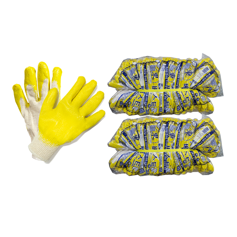 동원장갑 송원 베스트 노란반코팅 13G 황코팅 노반 200켤레 무료배송, 200개 65,000원