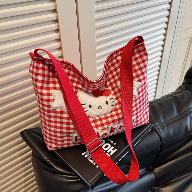 50주년 헬로키티 대형 에코백 캔버스백 장바구니 다용도 숄더백 바쿠 BAGGU 일본 캐릭터 11,750원