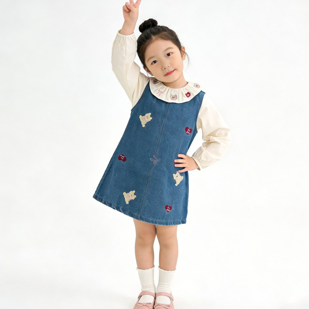 투에그 여아용 블라우스 청원피스 세트 38,500원