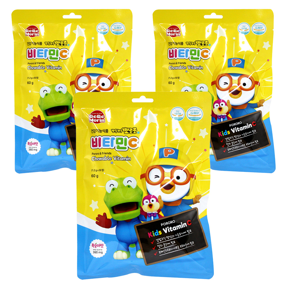 베베모린 뽀롱뽀롱 뽀로로 복숭아맛 비타민C 6,080원