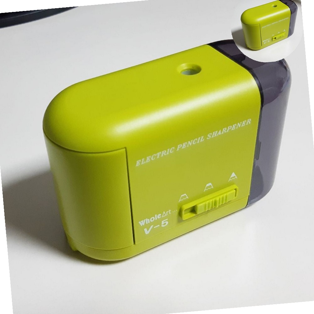 ELM-V5 연두 휴대용 전동 자동 홀아트 연필깎이 29,000원