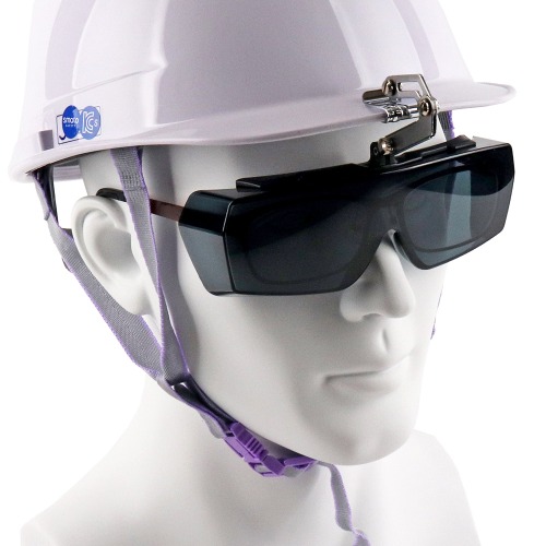 오토스 산업용 안전모장착용 클립형 보호안경 헬멧보안경 자외선차단 Anti-UV (겸착용가능) 25,000원