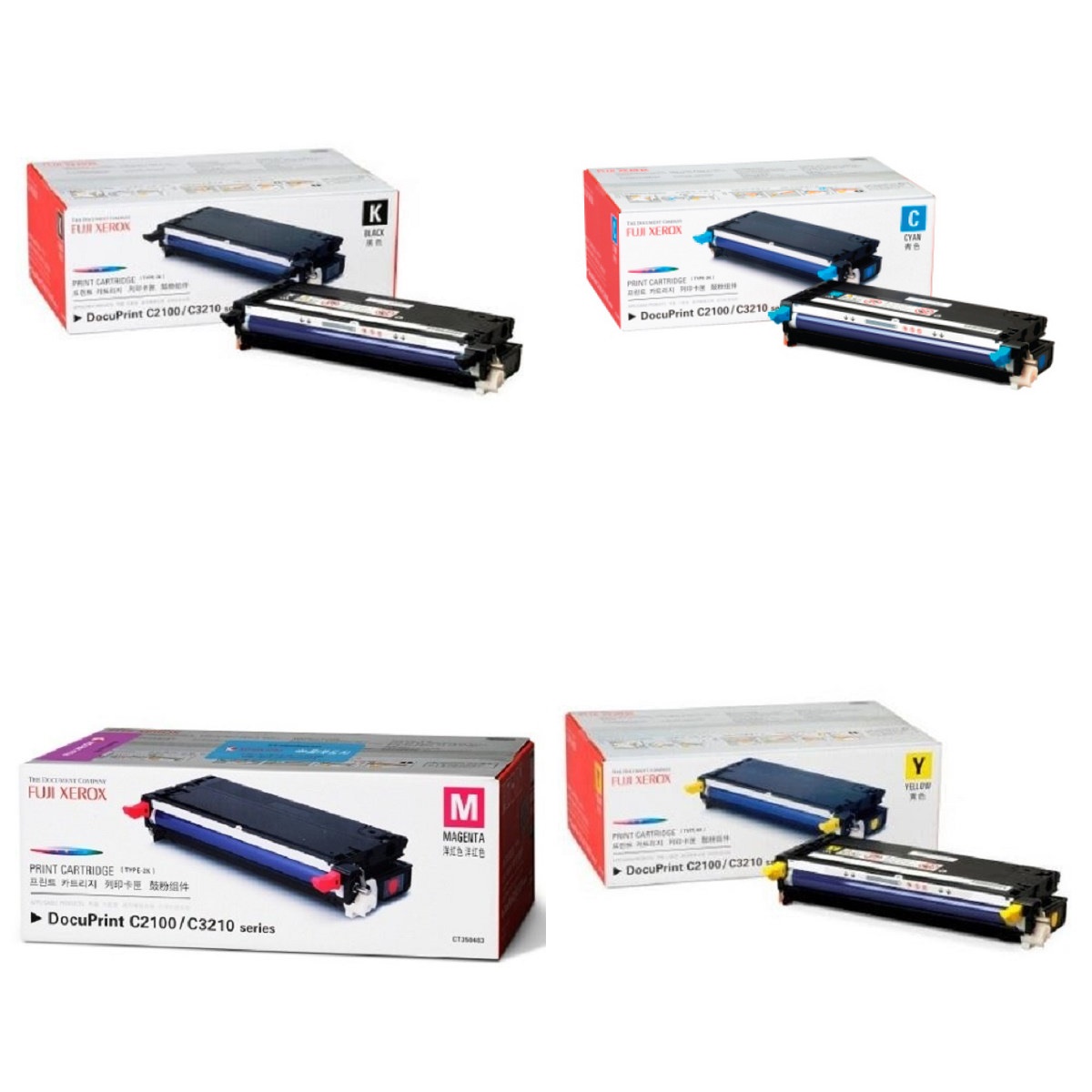 후지제록스 정품토너 4색세트 CT350481, CT350482, CT350483, CT350484 BK,C,M,Y (C2100,C3210DX), 4색세트, 1개 583,900원