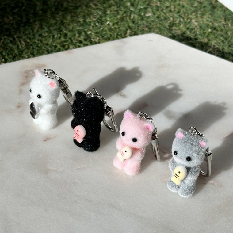 솜뭉치 아기 냥이 키링 행운 고양이 키홀더 열쇠고리 귀여운 선물 학생 친구 17,120원
