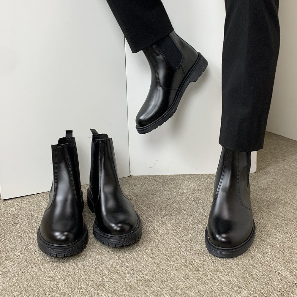 당일출고 센시노 남자 5cm 키높이 가죽 데일리 발편한 첼시부츠(2type) 42,800원