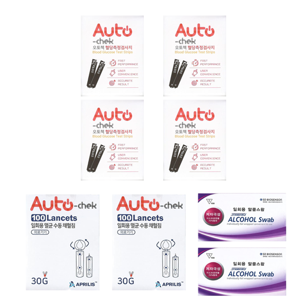 아이센스 오토첵 혈당검사지스트립 세트(시험지 200매+침 200개+솜 200매) elevee 62,000원