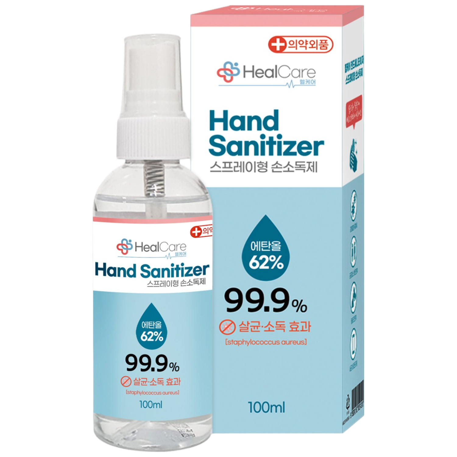 소확행몰 헬케어 의약외품 뿌리는 손소독제 세니타이저 스프레이, 100ml, 1개 2,500원