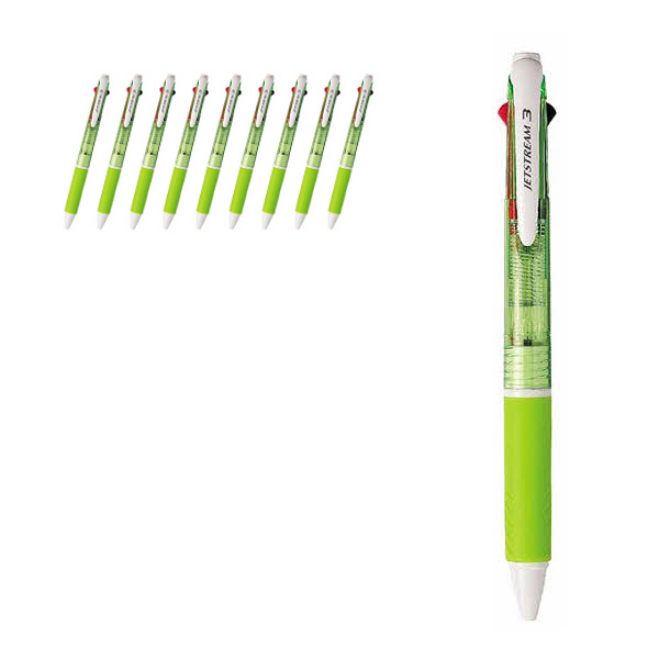 제트스트림 3색 멀티펜 SXE3-400 0.7mm, 그린 6, 10개 32,250원