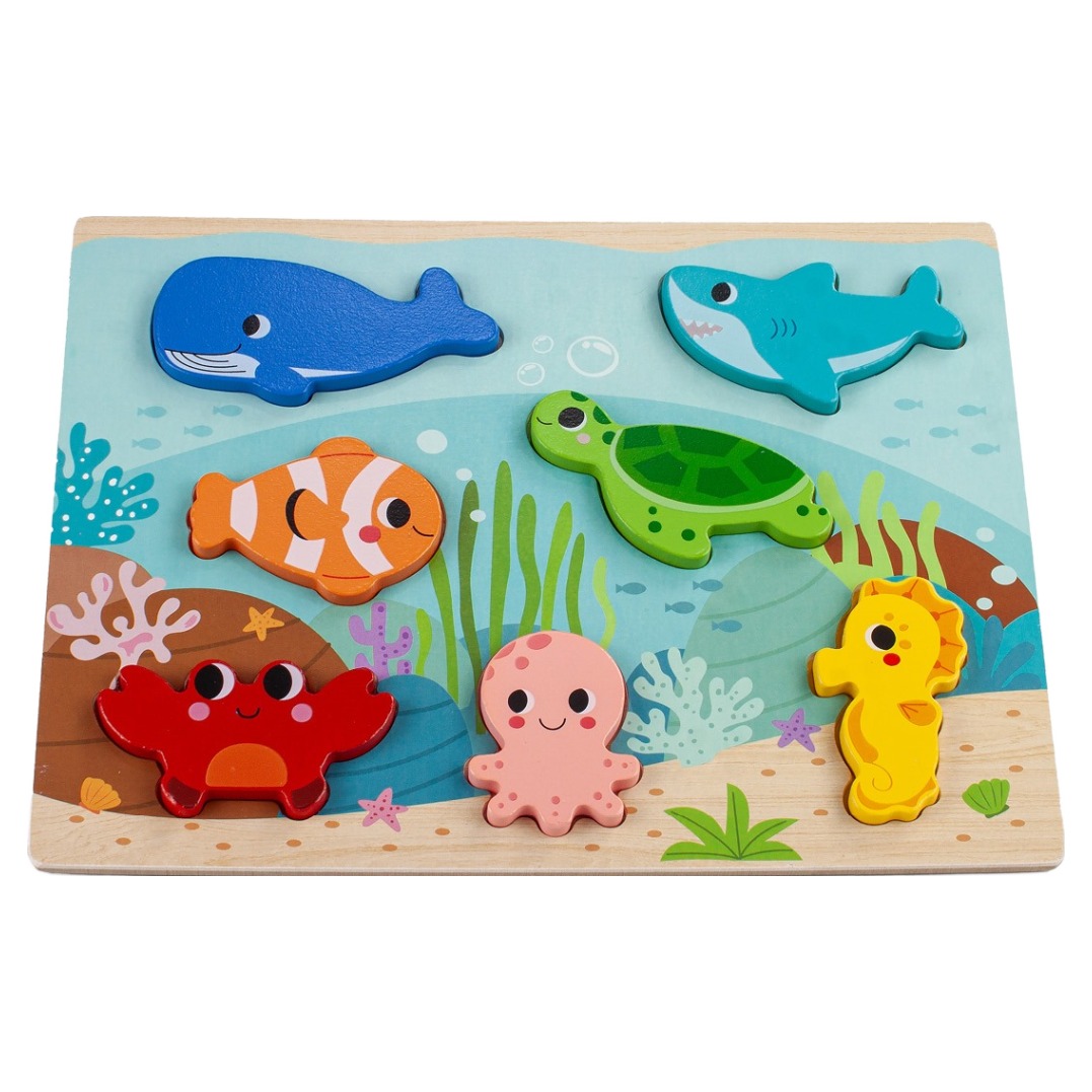 하이판다 원목 퍼즐 바다 동물, 1개 9,400원