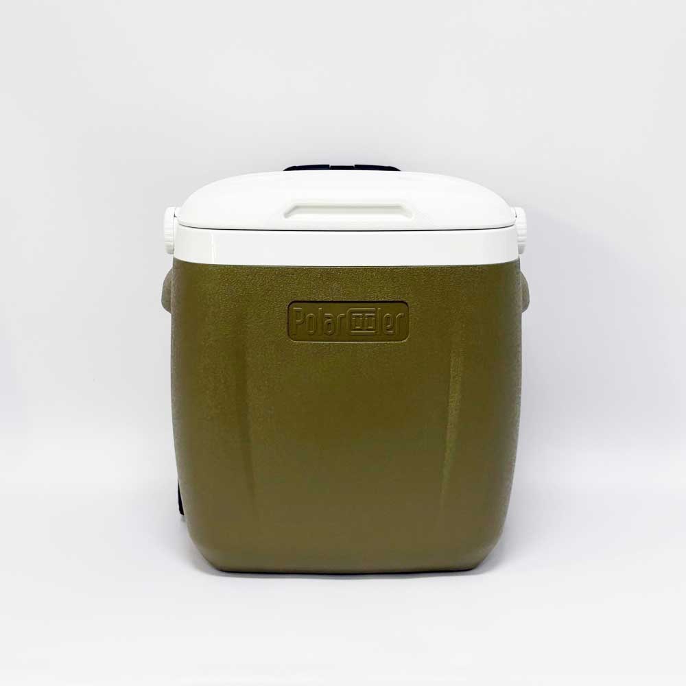 코지로움 캠핑 보온 보냉 아이스 박스 쿨러 이동식 바퀴 컵홀더 & 캐리어형 라운드, 26L, 올리브그린 46,900원