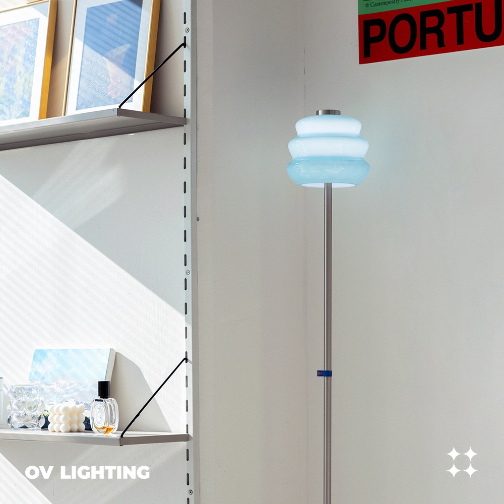 비츠조명 미니멀 모던 거실 장스탠드 플로어 침실 조명(OV-FL005 WAVY) LED 전구포함 190,000원