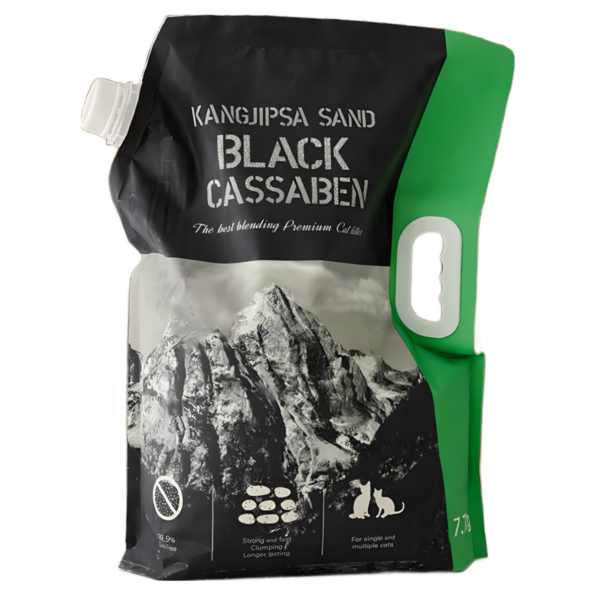 [본사직영/당일출고]강집사 샌드 블랙 카사벤 7.7kg 카사바+벤토 고양이모래, 1팩, 7.7kg, 무향 24,800원